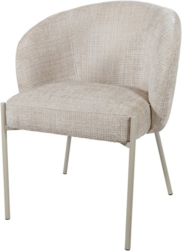 Adele - eetkamerstoel - beige poten - Cremona - Taupe 04 - Star Collection