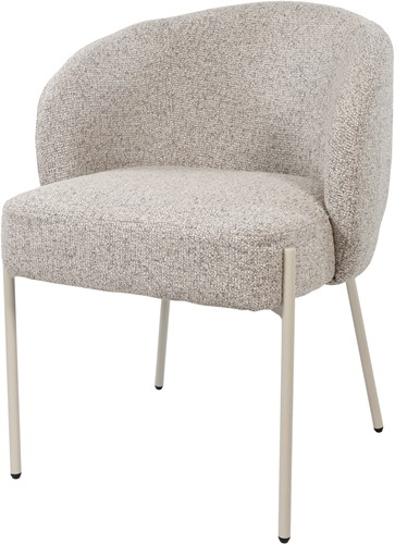 Adele - eetkamerstoel - beige poten - Puente - Stone 09 - Star Collection