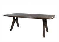 Esstisch 200, länglich mit abgerundeten Ecken, Mango Espresso Brown - Addo Table Collection