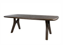 Table séjour 200, allongé avec des angles arrondis, Mango Espresso Brown - Addo Table Collection