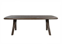 Table séjour 200, allongé avec des angles arrondis, Mango Espresso Brown - Addo Table Collection-1