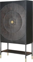 2-door cabinet with lower shelf, high - Sun Collection