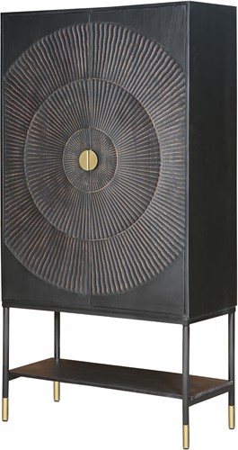 2-deurs kast met onderplank, hoog - Sun Collection