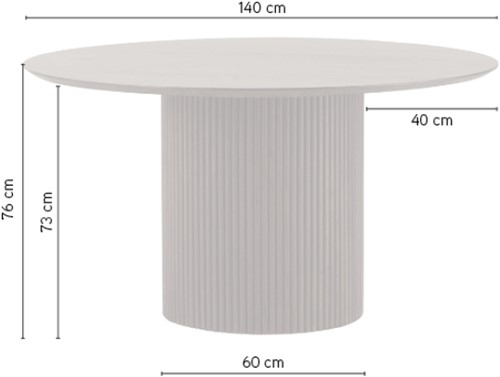 Table séjour Ø140, Acacia Black - Congo Table Collection-3