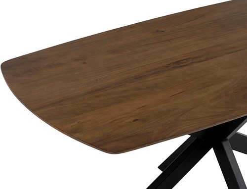 Eetkamertafel deens ovaal 230, Mango Brown Walnut - Akagi Table Collection-2