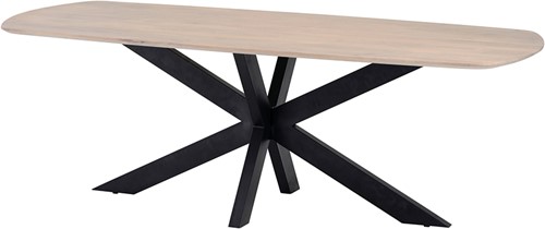 Eetkamertafel deens ovaal 210, Mango Ashblond - Akagi Table Collection