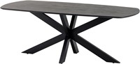 Dining table danish oval 160, Acacia Black - Akagi Table Collection