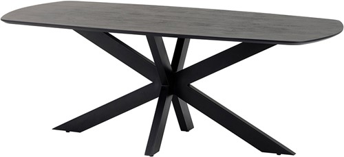 Dining table danish oval 210, Acacia Black - Akagi Table Collection