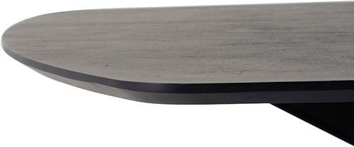 Dining table danish oval 160, Acacia Black - Akagi Table Collection-3