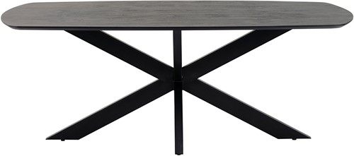 Dining table danish oval 160, Acacia Black - Akagi Table Collection-1