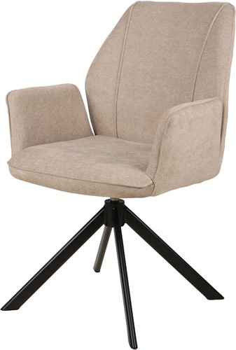 Alba eetkamerstoel - draaipoot 360ARS - Storm - Beige 06 - Unique Collection