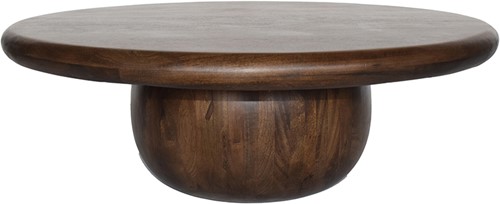 Salontafel Ø90, Mango Brown Walnut - Balloon Table Collection
