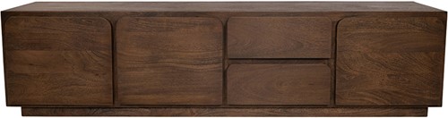 TV Anrichte 190 mit 3 Türen und 2 Schubladen, Mango Dark Malt - Bloemfontein Collection-1