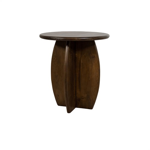 Table d'appoint Ø50, Mango Brown Walnut - Belly Table Collection