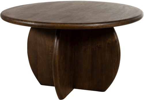 Eetkamertafel Ø130, Mango Brown Walnut - Belly Table Collection