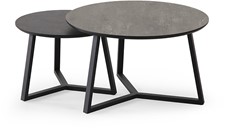 Cassio table basse - ronde - ensemble de 2 pièces - Unlimited Laminate Collection