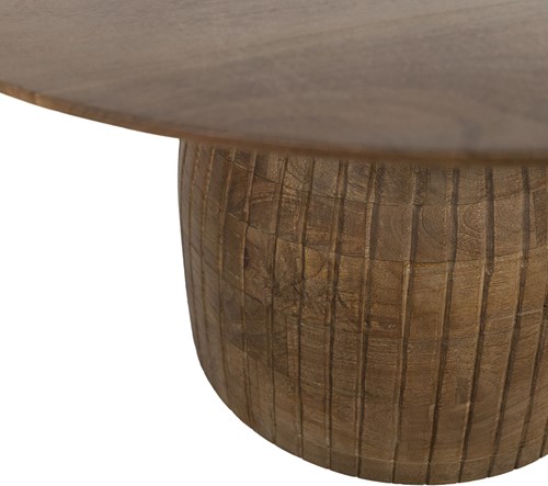 Karl salontafel Ø80, H45, Mango Matt Walnut - Couture Collection-1