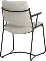 Clair eetkamerstoel - met arm - frame black metal - Dutch Industries Chairs-2