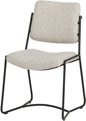 Clair eetkamerstoel - zonder arm - frame black metal - Dutch Industries Chairs
