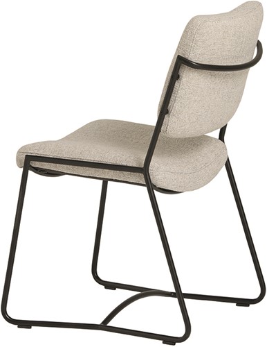 Clair eetkamerstoel - zonder arm - frame black metal - Dutch Industries Chairs-1