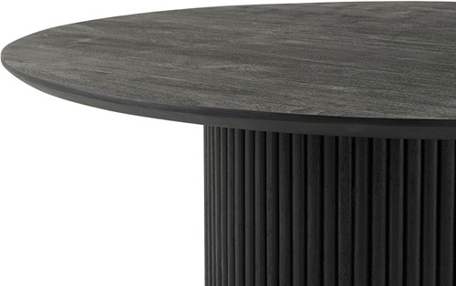 Table séjour Ø140, Acacia Black - Congo Table Collection-2