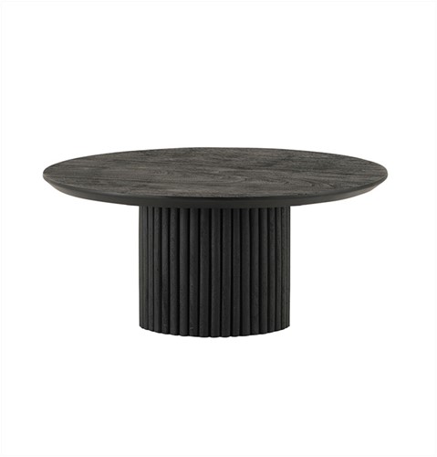 Coffee table Ø90, Acacia Black - Congo Table Collection