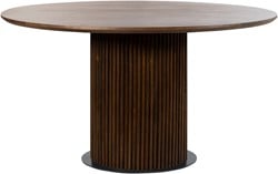 Eetkamertafel Ø120, Mango Brown Walnut - Congo Table Collection