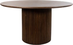 Eetkamertafel Ø140, Mango Brown Walnut - Congo Table Collection