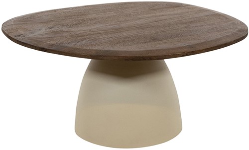 Coffee table organic 86, H40, Mango Malaga Brown - Cornetto Collection