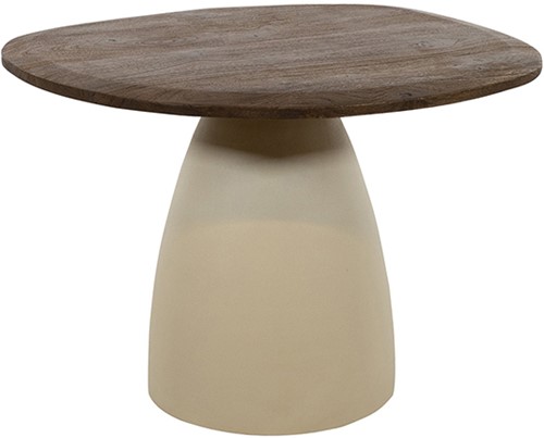 Couchtisch organisch 65, H45, Mango Malaga Brown - Cornetto Collection
