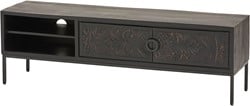 TV dressoir 160 met 2 deuren en 2 open vakken - Carving Collection