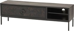 TV dressoir 160 met 2 deuren en 2 open vakken - Carving Collection