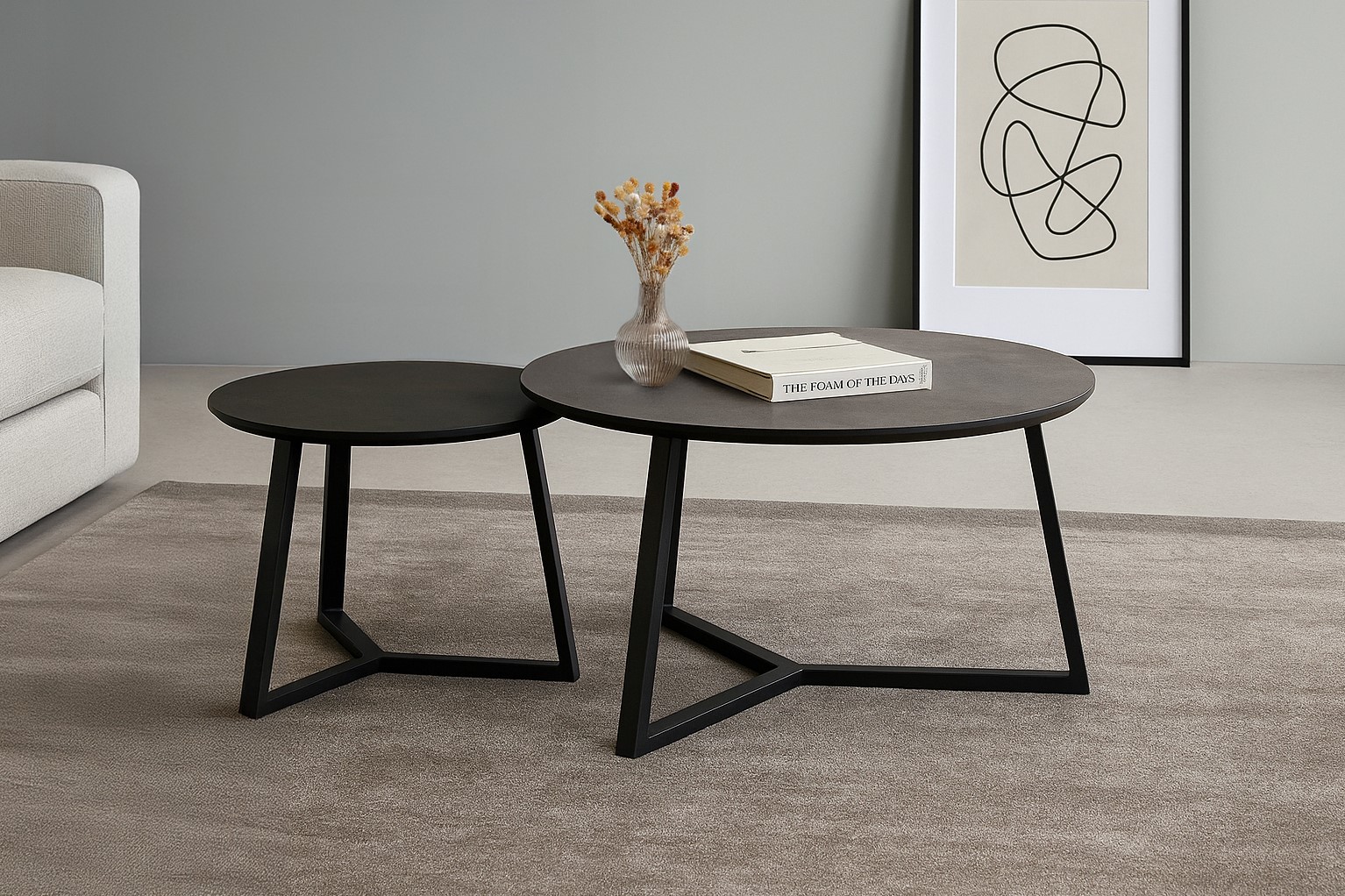 Mixx - Salontafel set van 2 - Zwart