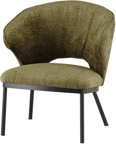 Fay fauteuil - cadre métal noir - Dutch Industries Chairs