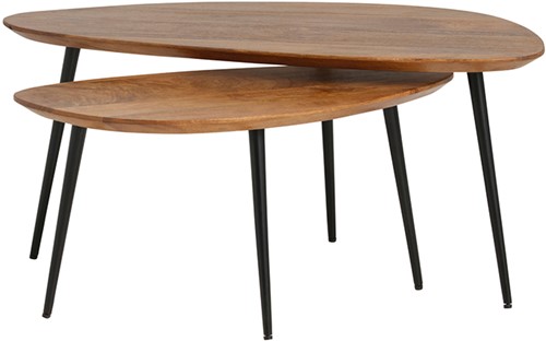 Salontafel, set van 2, organisch, Ginger - Flare Furniture