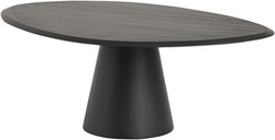 Coffee table 120, geometric, Black - Flare Furniture