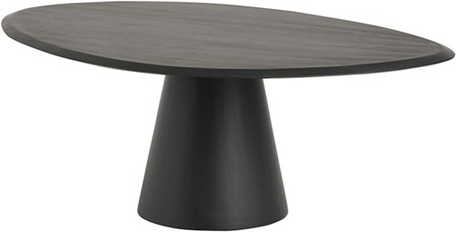 Coffee table 120, geometric, Black - Flare Furniture