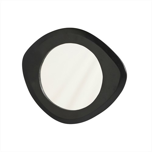 Spiegel 50, geometrisch, Black - Flare Furniture
