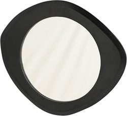 Spiegel 70, geometrisch, Black - Flare Furniture