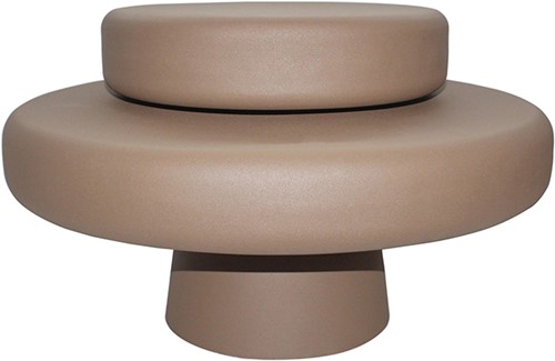 Alkmaar Couchtisch, Ø68, H38.5, Brown - Formaggio Collection