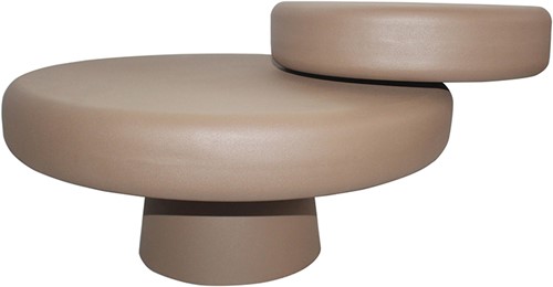 Alkmaar Couchtisch, Ø68, H38.5, Brown - Formaggio Collection-1
