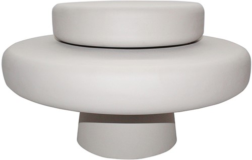 Alkmaar coffee table, Ø68, H38.5, Off-White - Formaggio Collection
