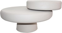 Alkmaar coffee table, Ø68, H38.5, Off-White - Formaggio Collection-1
