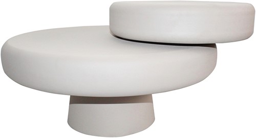 Alkmaar coffee table, Ø68, H38.5, Off-White - Formaggio Collection-1