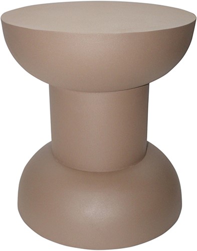Parma Beistelltisch, Ø45, H50, Brown - Formaggio Collection
