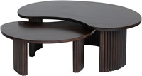 Firenze salontafel 85, boonvorm, Mango Brown Walnut - Mix & Match Collection-5