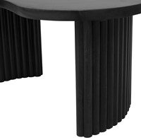 Firenze Couchtisch 85, Bohnenform, Black - Mix & Match Collection-4