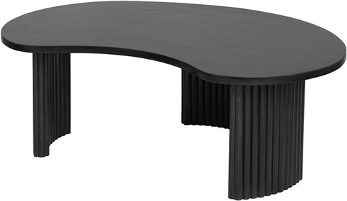 Firenze salontafel 125, boon vorm, Black - Mix & Match Collection