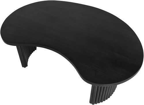 Firenze Couchtisch 125, Bohnenform, Black - Mix & Match Collection-3