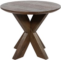End table Ø50, H43, Acacia Marron Brown - Gemini Table Collection